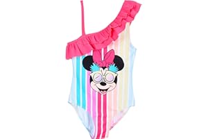 Disney Minnie Mouse Bañador para Niña, Verano Bañador de una Pieza, Natación Infantil, Tallas 3 a 8 Años