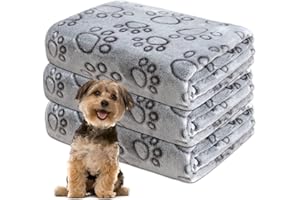 Gorgelly 1 Pack 3 Hundedecke, Weiche Haustierdecke Waschbar, Kuscheldecke Flauschig für Kleine Mittlere Hunde Katzen, Sofaschoner für Hunde, Hundedecke für Unterwegs, 60x50 cm