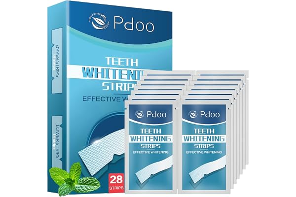 Bande Blanchiment Dentaire 28 Bandes - Blanchiment Dentaire sans Peroxyde - sans Sensibilité à la Douleur - Whitening Strips Efficace, Élimine Taches Café/Thé/Vin, Résultats Visibles Rapidement