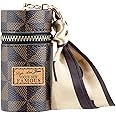 ZIBUYU Lipstick Organizer Box Women Fashion PU Vintage Cylinder Mini ...