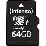 Intenso Professional microSDXC UHS-I Class 10 64GB Speicherkarte inkl. SD-Adapter (bis 90Mbps) schwarz