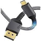 USB C DisplayPort Cable 8K@60Hz Maxonar 4K@60Hz/144Hz/120Hz 5K@60Hz 2K@240Hz Thunderbolt 3/4 to DisplayPort HBR3 Type C DP 1.