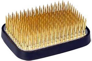 KACRILIDI Blumen Kenzan Quadratische Blumensteckigel Flower Frog, Ikebana Kenzan Flower Arrangement Pin Ikebana Blumenfrosch, Blumensteckigel für Blumenarrangements, Kunst, Heimbüro-Dekoration, 68*51mm