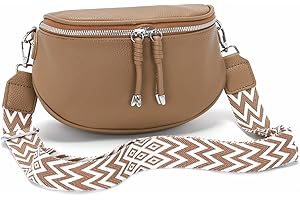 Atgbiem Sac Banane Femme Kaki Sac bandouliere Femme Petit Sac a Main Femme Cuir Sacoche Femme Bandoulière