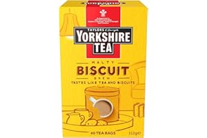 ‎YORKSHIRE TEA Yorkshire Tea - Malty Biscuit Brew - Biscuit Flavoured Black Tea - Responsible Origin - 40 Tea Bags