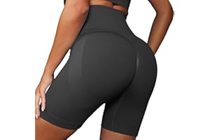JTSONN Pantaloncini Sportivi Donna Scrunch Butt Lifting Gym Shorts Pantaloncini Palestra Corti Addominali Senza Cuciture Ciclismo Corsa Leggings Corti per Running Fitness Yoga Workout