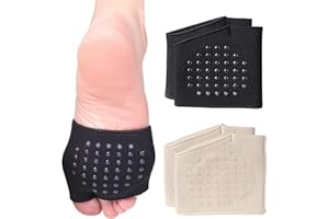 HAOXYO 2 paia Cuscinetti per Piedi,Cuscinetti Metatarsali Donna,Cuscinetti Plantari Ortopedici,Cuscinetto Metatarsale per Sollievo dal Dolore e Alleviare Il Pressione (L)