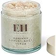 Emma Hardie 350g Moringa Luxury Body Scrub with Himalayan Pink Salt, Moringa and Sweet Almond Oil, Detoxifies and Exfoliates Skin, For All Skin Types, Vegan & Cruelty Free
