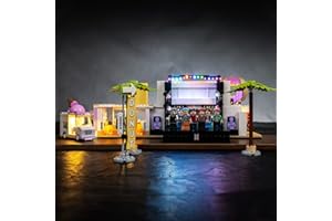 LOCOLEE Zestaw świateł LED do Lego BTS Dynamite, zestaw oświetleniowy LED do Lego 21339 BTS Dynamite Music Video Set – tylko zestaw świateł, nie jest to model