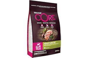 Wellness CORE Low Fat, Croquettes pour Chien de Petite Taille, Faible en Graisse, Contrôle du Poids, 100% Naturelles et Viande Fraiche, Dinde 5 kg