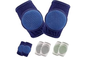 ONE ENJOY Baby Knee Pads for Crawling,Crawling Knee Pads Adjustable Protector Knee Pads for Toddler 3 Pairs