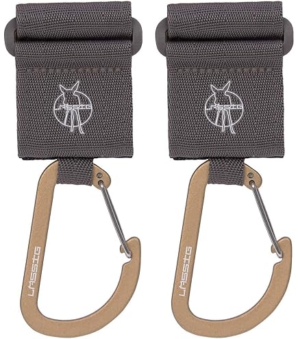 Sibba Ganci Regolabili Per Passeggino - 2 Pezzi - Multiuso In Alluminio E Nylon - Porta Borse Per Pannolini, Spesa, Sedie A Rotelle