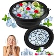 LUMONY® Ice Face Bowl Silicone Face Ice Bowl For Ice With Built-In Ice Tray Collapsible Face Tub For Ice Bath, Facial Ice Plu
