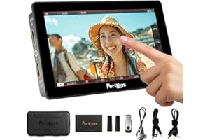 ‎PORTKEYS Portkeys LH5P II 5,5" 2000nit Kamera Field Monitor Touchscreen Full HD Drahtlose & Kabelgebundene Steuerung 3D LUT 4K HDMI Output, Metallgehäuse Kompatibel mit S0NY FX3 A7S III CAN0N R5 R6 BMPCC 4K/6K