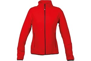 Niscioma Felpa Zip Intera Donna - Maglia Tuta Felpata Invernale Maglie Senza Cappuccio Tinta Unita, Felpe da Lavoro 100% Poliestere con Tasche Fondo Elasticizzato, Modello Met Lady