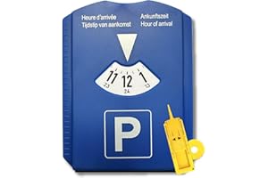 ‎BOTTLEROCKET BOTTLEROCKET Parkscheibe mit Eiskratzer inkl. Reifenprofilmesser und Einkaufswagenchip für Auto | Parkuhr