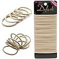 Dofash 30 PCS Hyper Elastic Hair Ties Ponytail Holders Beige Hair Bands Blonde Hair Ties Hair Bands for Women's Hair (Blonde)