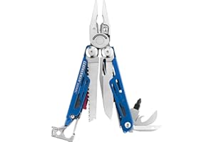 Leatherman Signal Multi-Tool - 19 Werkzeuge für Camping & Survival - Blau