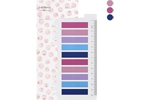 ‎ORDINATE Ordinate 200 Stück Haftstreifen, Transparente Haftnotizen, sticky notes, Index Tabs klebezettel, Beschreibbare Haftmarker pastell, stationary supplies, Bücher zubehör (E-200 Stück Iris)