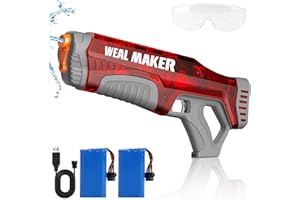 ARTCOOL Fast Auto Suction Electric Water Gun,Full Auto 330+ Continuous Water Pistol Up to 28-32FT Range,Powerful Water Guns for adults/Kids,IP67 Waterproof Squirt Guns for Summer Outdoor