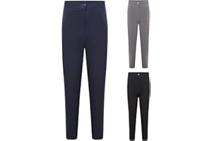 Voice7 Girls Pants Long Trousers 3-16 Years Kids - Smart Look School Uniform + Official Smart Dress Costume