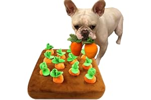 Celawork Intelligenzspielzeug für Hund Interaktives Spielzeug Plüsch Karotte Schnüffelteppich hundespielzeug Intelligenz schnüffelteppich Hunde Gemüse Plüschtier Für Hund