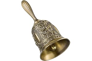 ERUINFANG Hand Bell Metal Service Bell Classic Hand Bells Jingle Bells Suitable for School Wedding Family Party Christmas