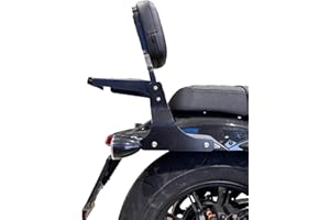 SPAAN Schienalino nero con portapacchi compatibile con Moto Morini Calibro