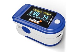 Pulossimetro Pulox PO-200A Solo - Saturimetro professionale con avviso acustico per la misurazione di SpO2, polso e PI