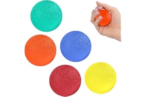 BULL TIGER PRESTIGE Set de 5 Pelota Antiestres Bola para Rehabilitación Fortalecedores de Mano, Pelota Rehabilitacion Mano con Diferentes Grados de Dureza, para Aliviar El Estrés para Ejercicios De Manos Antiestres