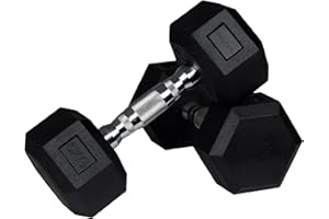 wuuhoo® Manubri Esagonali Dorian 2,5-27,5 kg – Manubri Robusti in Ghisa Gommata per Allenamento di Forza a Casa, Impugnatura Ergonomica, Perfetti per Home Gym