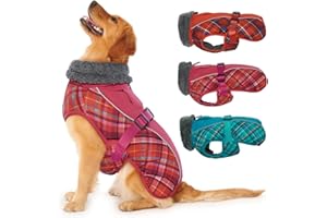 IECOii Cappotti e giubbotti per cani,Cappotto invernale per cani impermeabile giubbotto cane calda Giacca per cani antivento Abbigliamento per cani Completo per cani di taglia piccola di taglia media