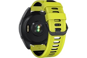 U-LIMVE Pasek do zegarka Garmin Forerunner 265, Forerunner 255, Vivoactive 4, Venu 3, Venu 2, silikonowy pasek zastępczy, 22 mm