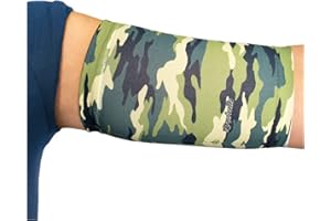 ‎LINPHELLE Linphelle Picc Line Mikrofaser Coverpicc - Armkatheter-Abdeckband aus atmungsaktivem Design-Gewebe, Arm Sleeve ideal für PICCs, Blutzuckermessgerät und Tattoo-Abdeckung, Getarnt, Größe XL