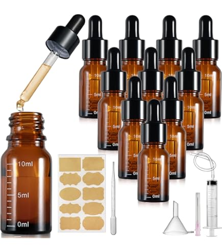 Pipetflesje 10ml incl pipet bruin glas met garantiesluiting (A3