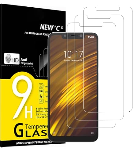 EbestStar Vetro Temperato Per Xiaomi Pocophone F1 / Poco F1 - Pellicola 9H Anti-urto, Anti-graffio