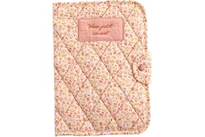 SAUTHON Protège carnet santé en coton rose