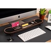 Vigowood Oval Masa&uuml;st&uuml; Organizer Ceviz