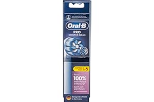 ‎ORAL-B Oral-B Pro Sensitive Clean 6-częściowy zestaw szczoteczek do elektrycznych szczoteczek do zębów, delikatne czyszczenie zębów, innowacyjne włosie w kształcie litery X, oryginalny Oral-B, Made in