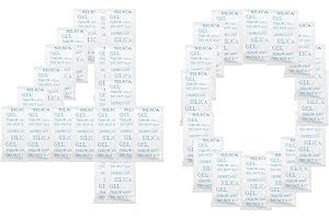 MABAHON 40 Packs 10 Gram Silica Gel Desiccant Non Toxic Moisture Absorber Dehumidifiers Mold Mildew Fungus Corrosion Prevention for Jewelry Tools