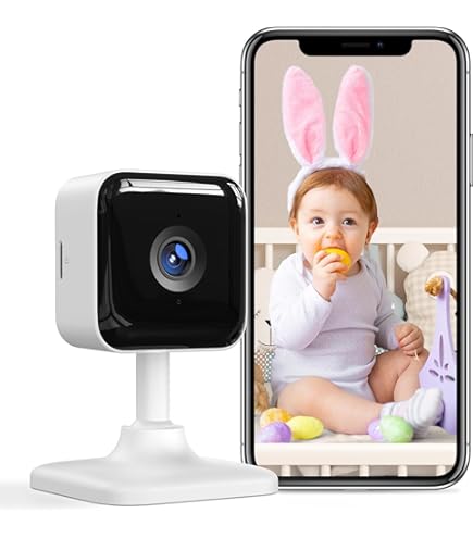 KAWA Babyfoon, 2K Inbraakmelder Kamera, 2.4G WiFi 360 IP Kamera voor Huisveiligheid, Dierenkamer, 2-Weg Audio, Nachtsicht, Bewegingserkenning, Cloud/TF Kaartopslag, Werkt met Alexa