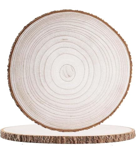 30 Rondelles En Bois Naturel Ø 4-5 Cm - Pour DIY, Mariage, Décoration - Fabriqué En France