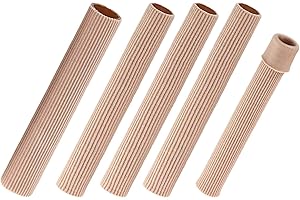 JUHONNZ BaiJ Tube de Coussin d'orteil,5 Pièces Manchons d'orteil Protecteurs Tubes pour Orteils et Doigts en Gel Doux pour Cors Ampoules Callosités Soulagement de Douleur Silicone 15cm(3 Tailles)