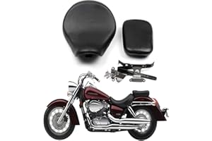 ‎BRUCE & SHARK Bruce & Shark Sitzbanke Motorradsitz Sitz aus Kunstleder vorne hinten Sitzkissen Passend für Hon-da Shadow Aero Vt750C 2004-2013