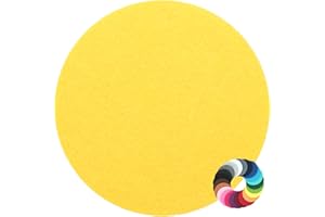 ‎BIASTO Design Felt Coaster Round Diameter 25 cm Yellow (HF001) for Glass, Drinks, Bar, Cup, Vase