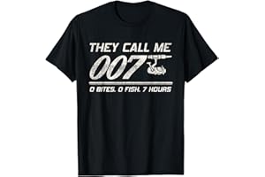 4anglers Fisherman Joke Dad - They Call Me 007 - Funny Fishing Humor T-Shirt