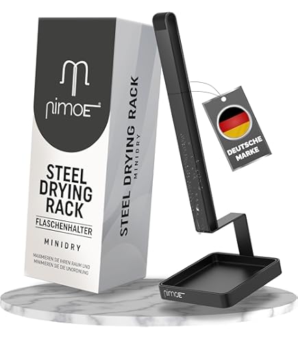 KADAX Flaschen Abtropfgestell - Für 50 Flaschen, Drehbar & Platzsparend