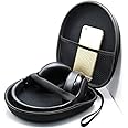 Kopfhörer Tasche für on Ear/Over Ear Headset, Ohrhörer Schutzhüllen Case, 21 x 18.5 x 6cm, schwarz