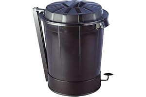 Contenedor Profesional con Pedal Goliat 70L – Negro, Fabricado con Material Recuperado | Robusto con Tapa y Asas Ergonómicas – Denox