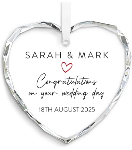 Targa Regalo Matrimonio Mr & Mrs Together Forever, Puzzle A Specchio, 20x15 Cm, Maturi